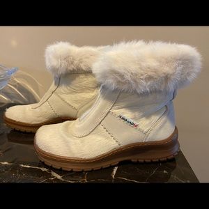 Pajar Winter Snow Haircalf/Rabbit Fur Booties 8.5